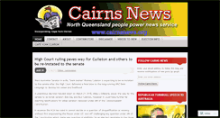 Desktop Screenshot of cairnsnews.org
